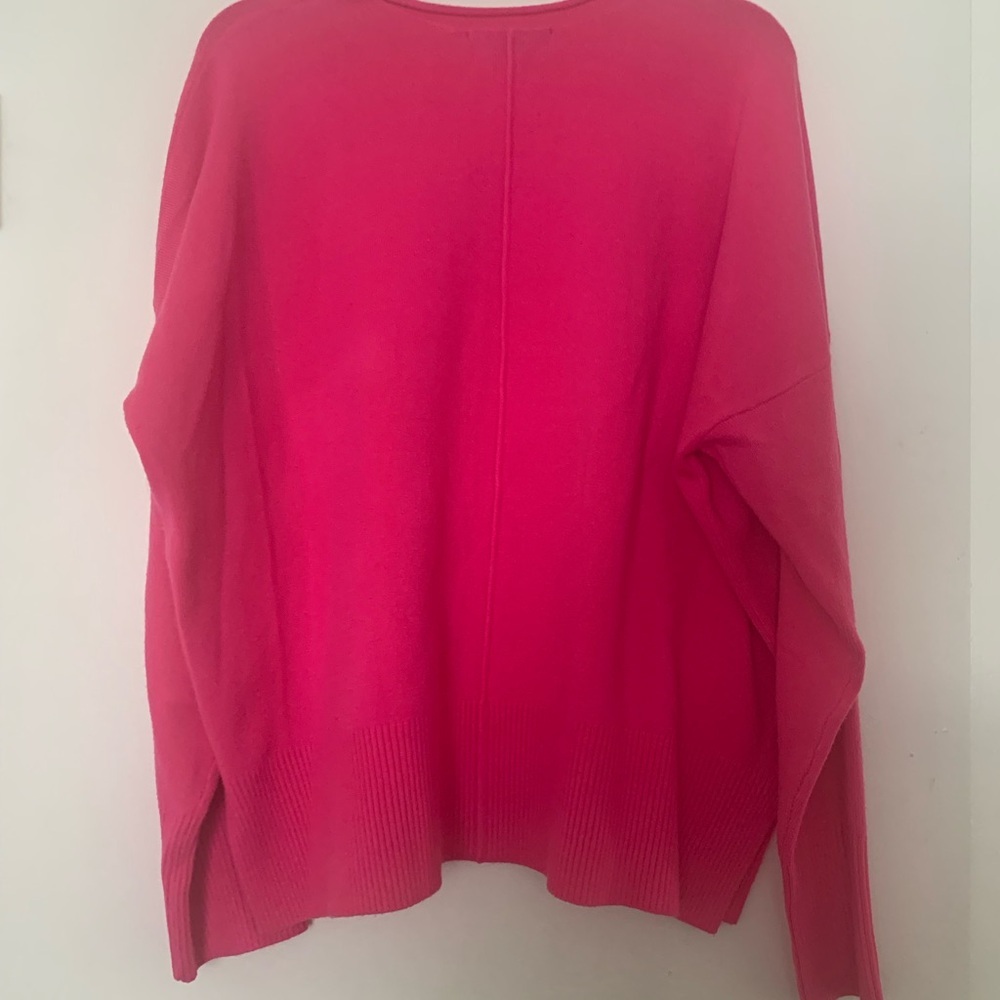 French Connection Hot Pink Sweater Pullover Large - Picture 4 of 12